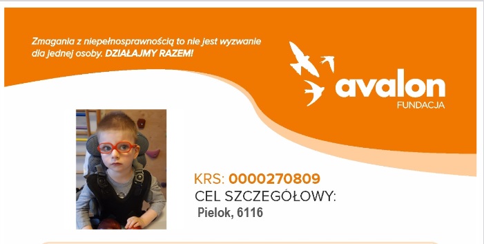 plakat z danymi fundacji do wsparcia zbiórki