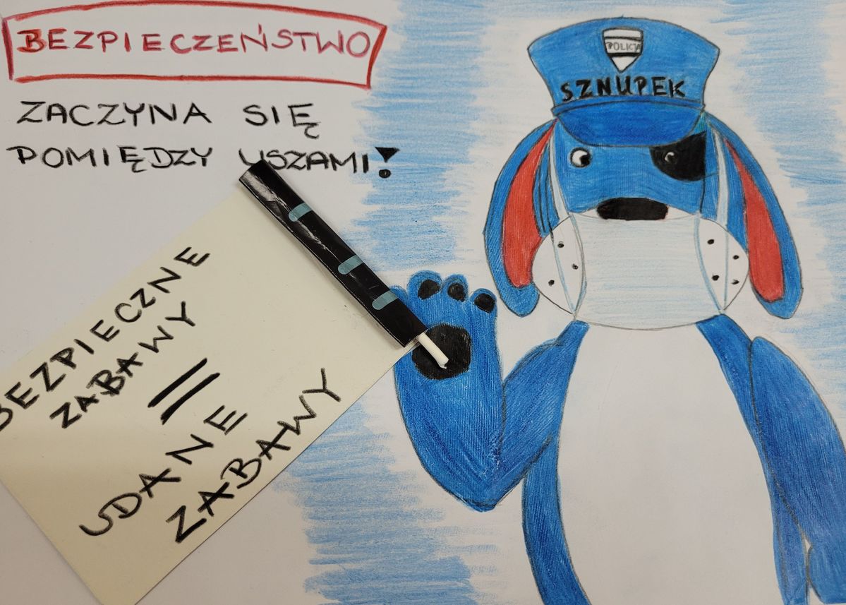 praca plastyczna ze Sznupkiem