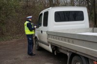 policjanci podczas działań