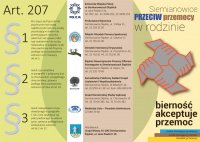 broszura informacyjna dot. przemocy