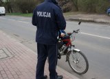 policjant i rowerzysta