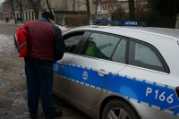 policjanci podczas działań
