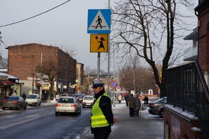 policjant podczas działań