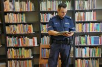 mundurowi na spotkaniu z dziecmi