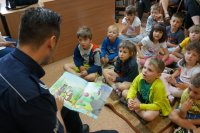 mundurowi na spotkaniu z dziecmi