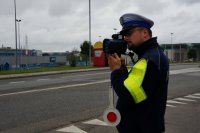 policjanci podczas działań