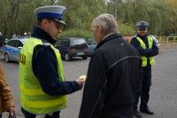 policjanci podczas działań