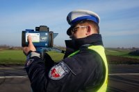 policjanci podczas działań