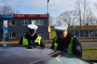 policjanci podczas działań