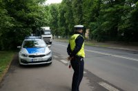 policjant podczas działań