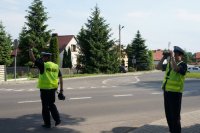 policjanci podczas działań