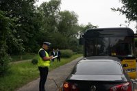 zderzenie autobusu z osobówką