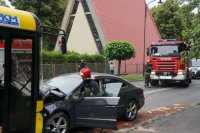 zderzenie autobusu z osobówką