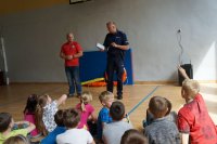dzielnicowy i ratownik wodny