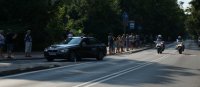 radiowóz i  motory policyjne