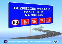tablica z napisem bezpieczne wakacje