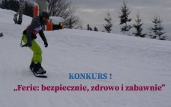 narciarz na desce zjeżdża ze stoku