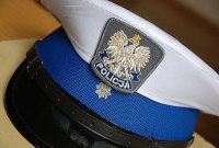 czapka policjanta ruchu drogowego