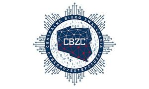 na zdjęciu logo Centralnego Biura Zwalczania Cyberprzestępczości