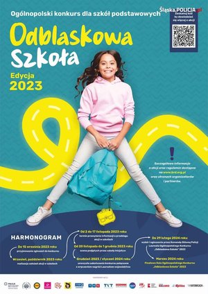 na zdjęciu plakat odblaskowa szkoła