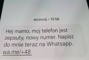 na zdjęciu treść z smsa