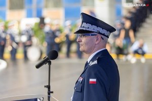 na zdjęciu Komendant Wojewódzki Policji w Katowicach