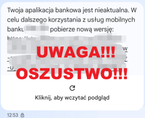 ilustracja przestrzegająca przed internetowymi oszustami