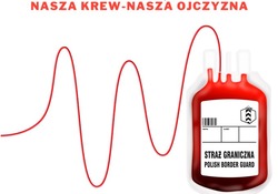 na zdjęciu grafika z napisem nasza krew-nasza Ojczyzna