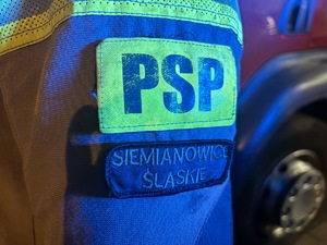 na zdjęciu plakietka PSP