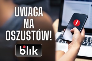 ilustracja dot. oszustw metodą &quot;na BLIK&quot;