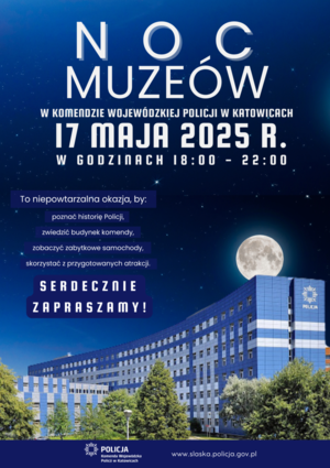 na zdjęciu plakat Noc muzeów
