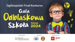 na zdjęciu plakat chłopczyk w odblaskowej muszce