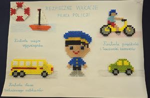 na zdjęciu praca plastyczna