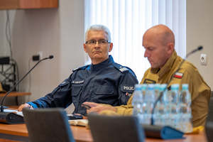 na zdjęciu Komendant wojewódzki