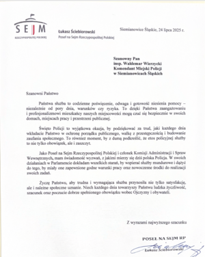 na zdjęciu życzenia