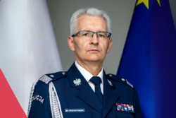 na zdjęciu Komendant Wojewódzki Policji w Katowicach