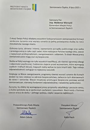 na zdjęciu życzenia