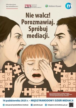 Zdjęcie przedstawia w trakcie sporu kobietę i mężczyznę, a przed nimi widoczne jest płaczące dziecko