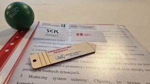 Na zdjęciu widoczne są ilustracje z patronami kampanii