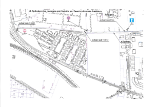 ul. Spokojna rejon cmentarza przy Kościele pw. Zmartwychwstania Pańskiego